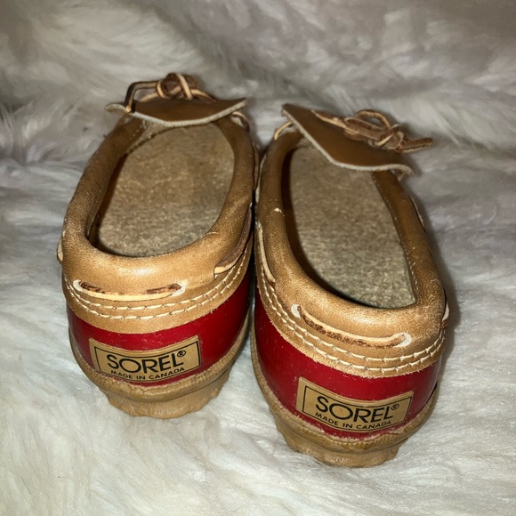 Sorel Low Duck Boots Women’s Red Chinook Waterproof Winter Snow Shoes - Picture 4 of 7